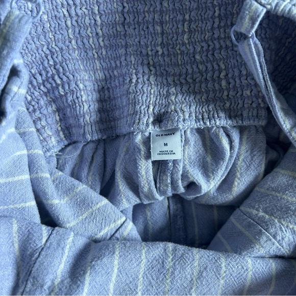 Old Navy Womens Medium Light Purple Wide Leg Striped Jumpsuit - Picture 3 of 11